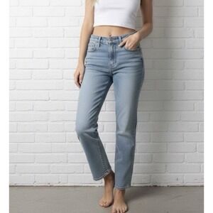 Joe's Jeans High Rise Straight Sandblasted and Contrasted jeans in size 33